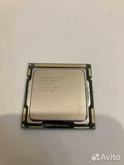Процессор intel core i7-870 LGA 1156