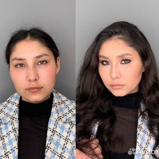 Макияж локоны