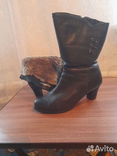 Сапоги женские зимние натуральная кожа