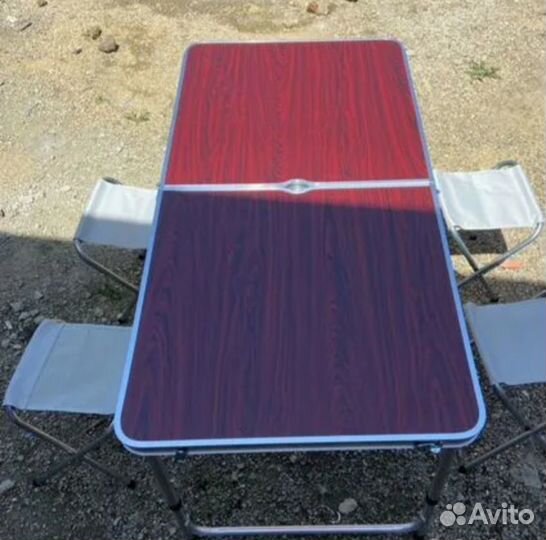 Новый туристический стол со стульями