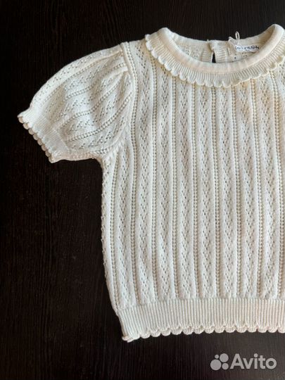 Новые вязаные футболки для девочки