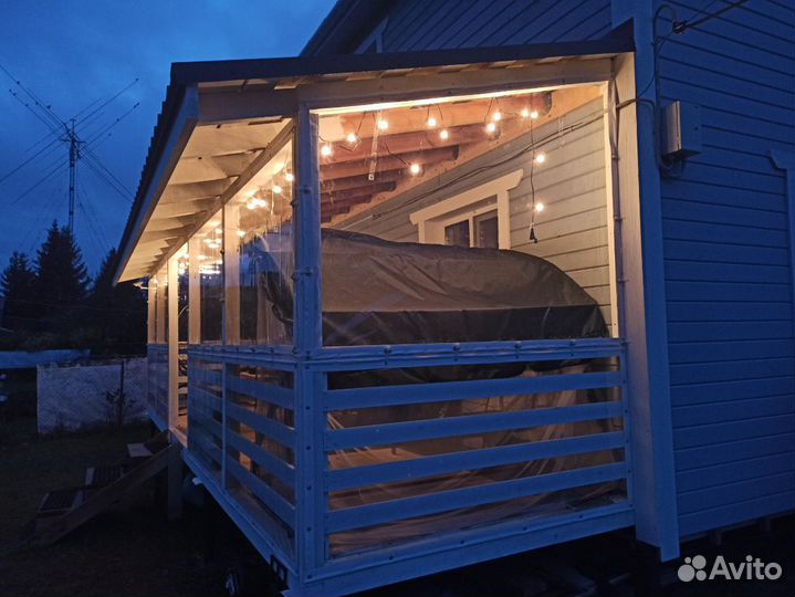 Мягкие окна для беседки