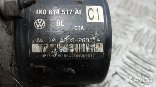 Блок ABS volkswagen touran (1T1, 1T2) (XDN35KW01)