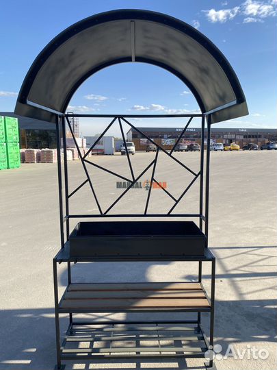 Мангал с крышей