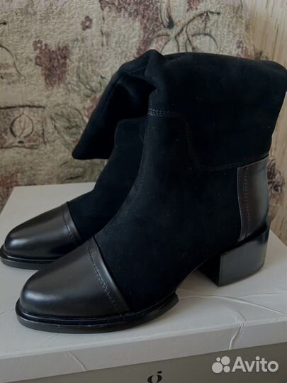Сапоги кожанные женские
