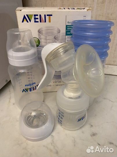 Молокоотсос с контейнерами