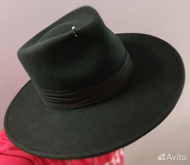 Шляпа фетровая женская черная