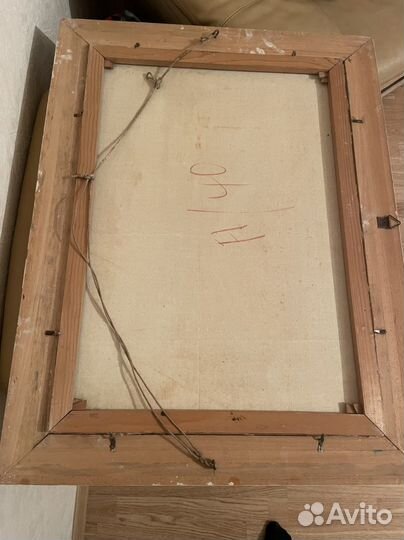 Картина маслом на холсте старинная