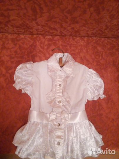 Блузка белая детская