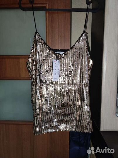 Топ женский паетки