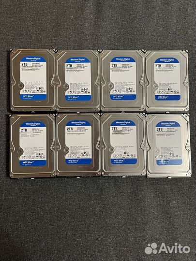 Жесткие диски wd 4 tb, 2 tb, red, blue