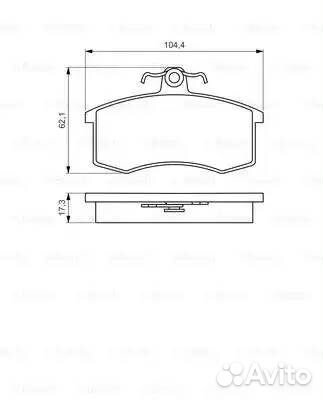 Колодки тормозные дисковые перед
