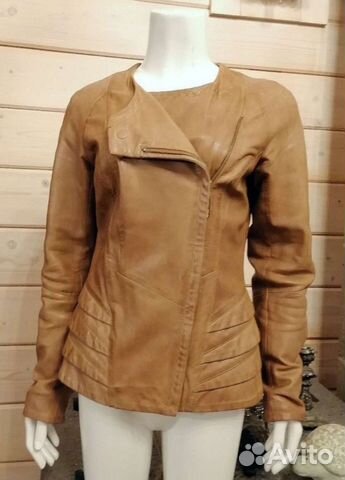 Куртка кожаная женская 46