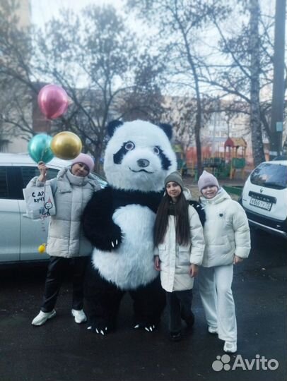 Поздравление Белый Мишка Чебу Ростовые куклы