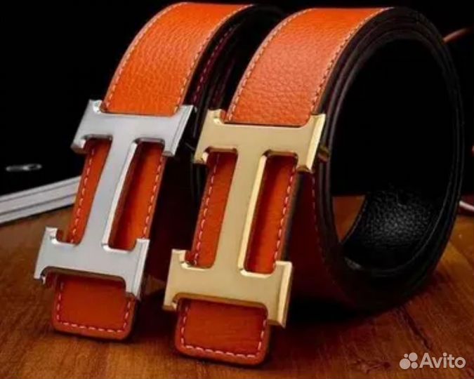 Ремень мужской hermes натуральная кожа люкс