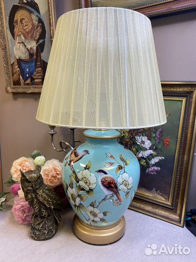 Настольная лампа роспись по керамике Китай