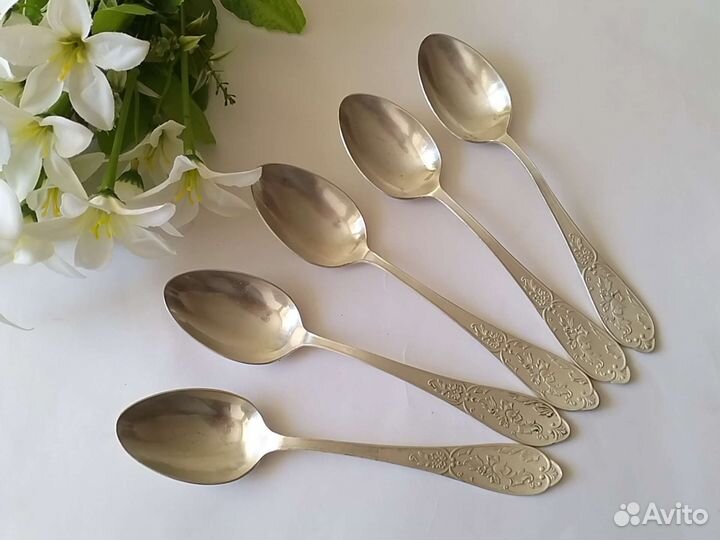 Мельхиоровые ложки столовые СССР