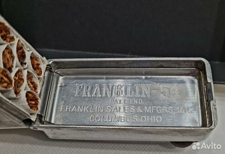 Franklin 54 Бензиновая зажигалка портсигар USA1943