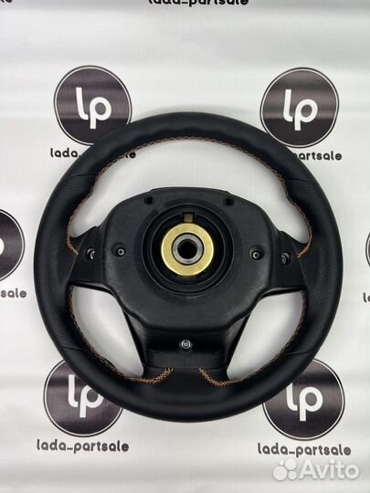 Руль Нива Барс в коже с цветной строчкой