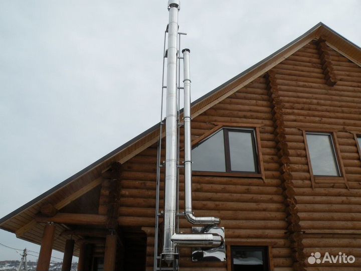 Сэндвич-труба Для Дымохода 115х200, L-1м