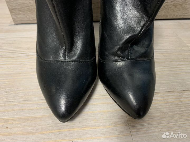 Ботильоны кожаные