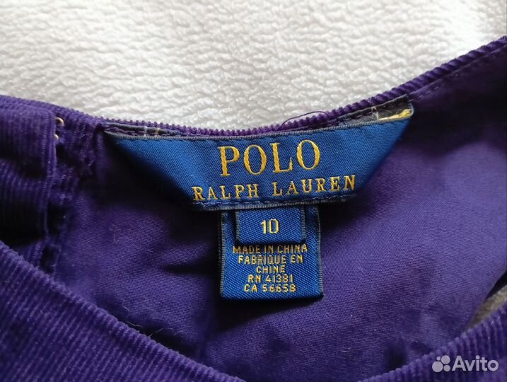 Платье polo ralph lauren на 10 лет