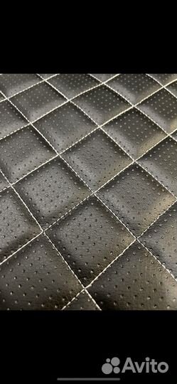 Лада Приора хб модельные чехлы экокожа ромб/чер.ст
