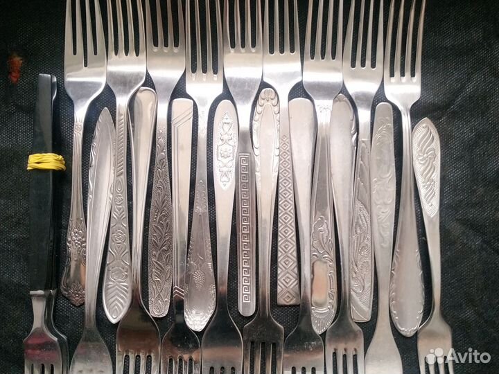 Вилки и ложки столовые, чайные СССР нержавейка