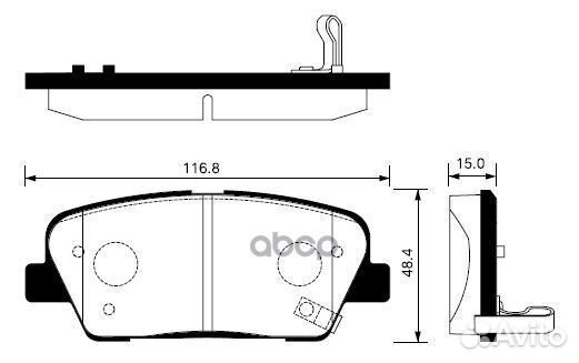Колодки тормозные KIA Sorento задние (4шт.) SAN
