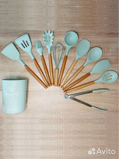 Набор силиконовых кухонных принадлежностей 12 пред