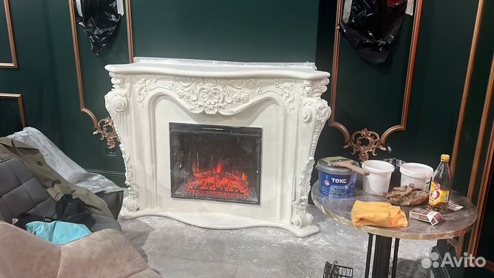 Портал гипсовый камин