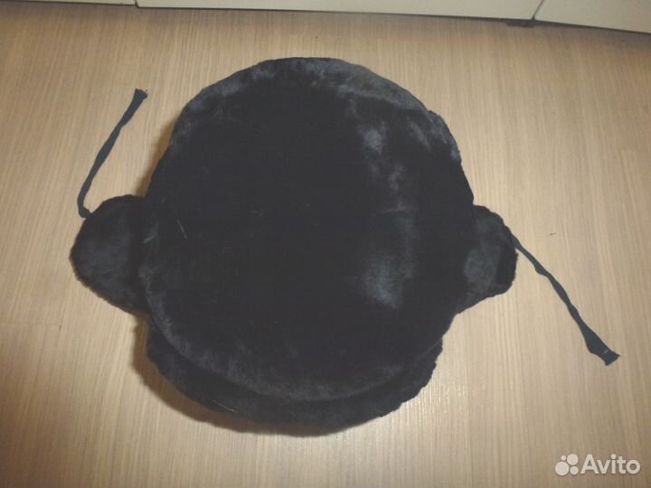 Шапка ушанка натуральная цигейка р52 сост.новой