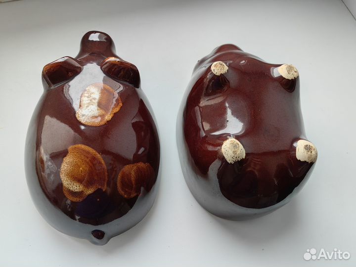 Горшочки свинки поросята глиняные для запекания