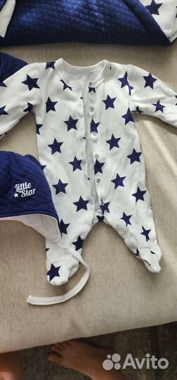 Комплект на выписку для мальчика весна 6 предметов