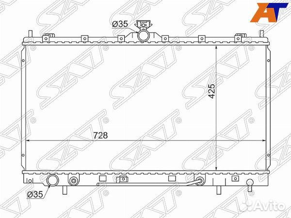 Радиатор mitsubishi galant, mitsubishi grandis, mitsubishi grandis 03- NA4W, mitsubishi grandis NA4W