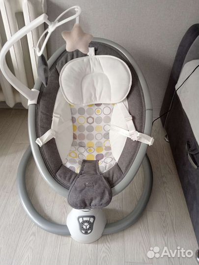 Детские электронные качели шезлонг