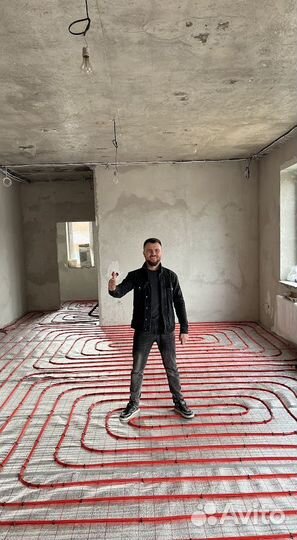 Теплый пол. Монтаж отопления. Водоснабжение