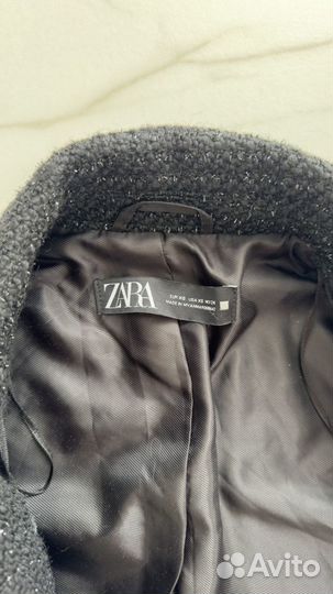 Твидовый пиджак Zara xs