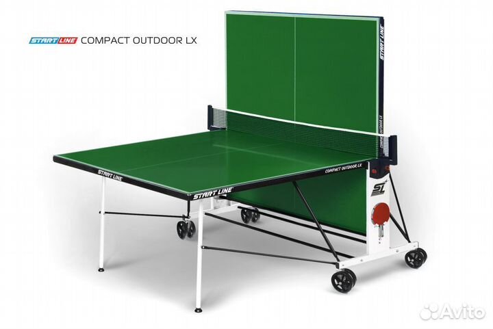 Теннисный стол Compact Outdoor LX green