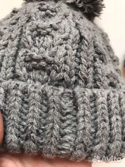 Новые шапка и рукавички next 3-9 мес