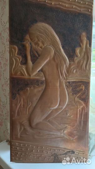 Панно на стену чеканка из цветного металла