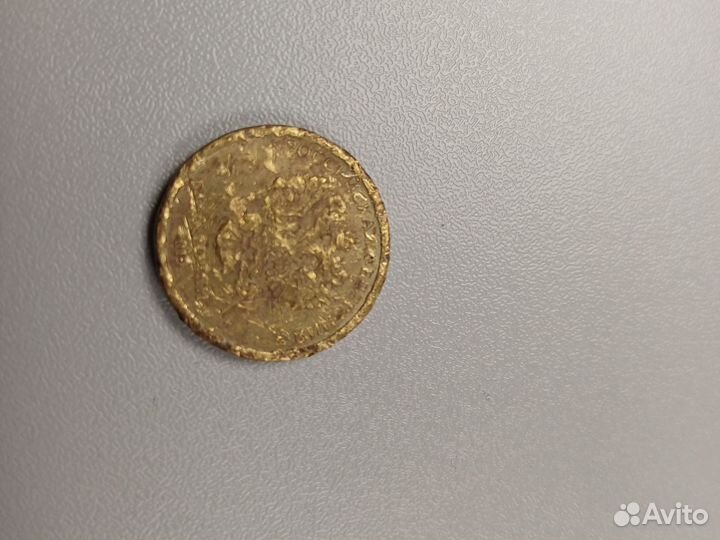 Монета заводской брак