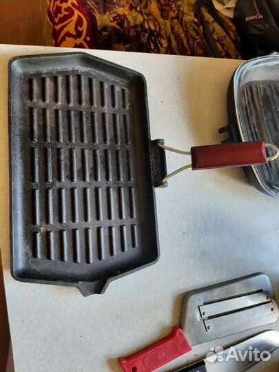 Чугунная сковородка гриль