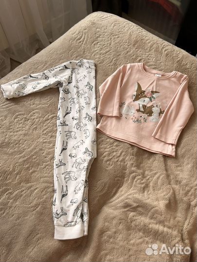 Вещи пакетом на девочку 68 74 80