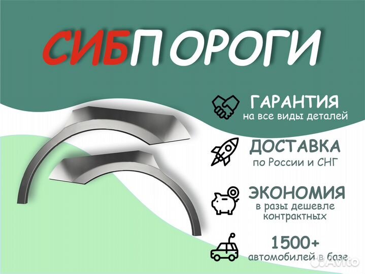 Арки и пороги ремонтные Honda Rafaga се