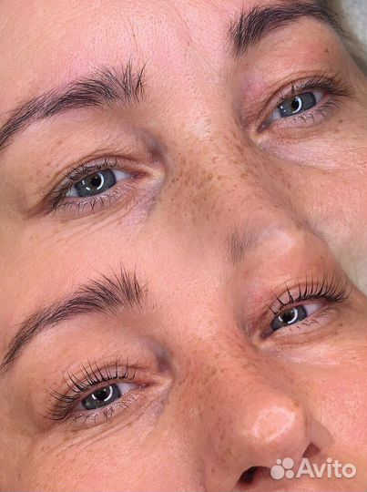 Ламинирование бровей, Ламинирование ресниц