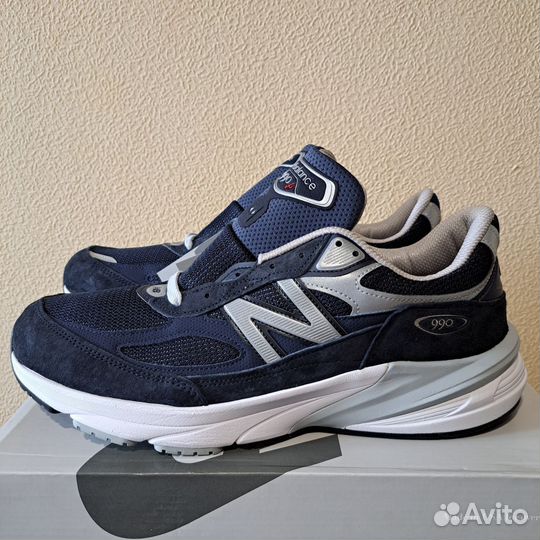 9-13 New balance 990v6 made in USA. Синие