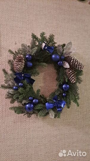 Новогодние композиции из голубой ели