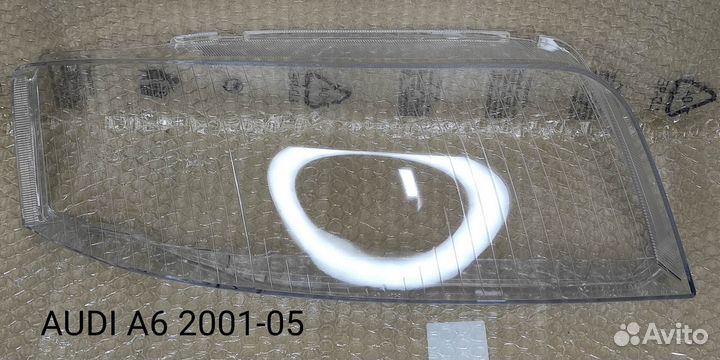 Стекло фары Audi A6 C5 рестайлинг