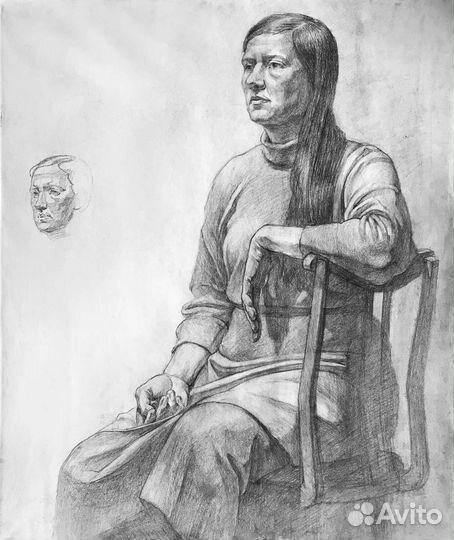 Рисунок, академизм, графика, портрет